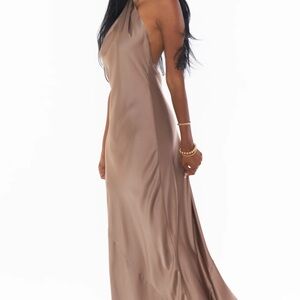 Show Me Your MuMu Dune Halter Dress with Slit